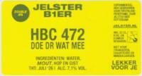 Brouwerij Jelster, HBC 472  Doe Dr Wat Mee Brouwerij Jelster, HBC 472  Doe Dr Wat Mee