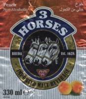 United Dutch Breweries, 3 Horses Peach Non-Alcoholic