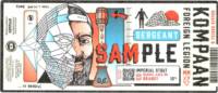 Kompaan Dutch Craft Beer Company, Sergeant Sample Imperial Stout