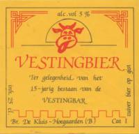 Buitenlandse bieren voor Nederlandse markt (etiket Nederlandse plaatsnaam), Vestingbier