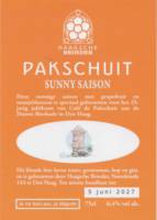 Stichting Haagsche Broeder, Pakschuit Sunny Saison