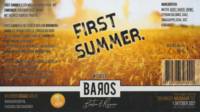 Baros Bier, First Summer Witbier