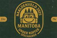 Buitenlandse bieren voor Nederlandse markt (etiket Nederlandse plaatsnaam), Manitoba under koffer