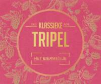 Buitenlandse bieren voor Nederlandse markt (etiket Nederlandse plaatsnaam), Het Biermeisje Klassieke Tripel