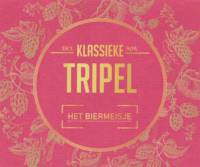 Buitenlandse bieren voor Nederlandse markt (etiket Nederlandse plaatsnaam), Het Biermeisje Klassieke Tripel