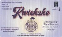 Stoombierbrouwerij De Pimpelier, Kwiekske