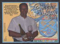 Buitenlandse bieren voor Nederlandse markt (etiket Nederlandse plaatsnaam), Ridder Alsem Blond