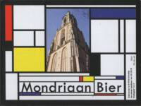 Buitenlandse bieren voor Nederlandse markt (etiket Nederlandse plaatsnaam), Mondriaan Bier