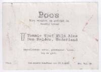 Tommie Sjef Wild Ales, Poos