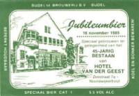 Budelse Brouwerij, Jubileumbier Hotel van der Geest