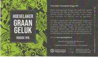 Stadsbrouwerij Wageningen, Hoevelaker Graangeluk Rogge IPA