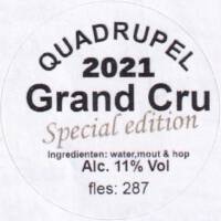 Brouwerij Van de Oirsprong, Quadrupel 2021 Grand Cru