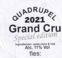 Brouwerij Van de Oirsprong, Quadrupel 2021 Grand Cru
