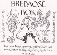 Buitenlandse bieren voor Nederlandse markt (etiket Nederlandse plaatsnaam), Bredaose Bok