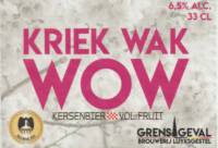 Brouwerij Grensgeval, Kriek Wak WOW Kersenbier vol Fruit