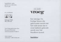 Brouwerij Hommeles, 15 jaar Vroeg Huisbier