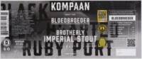 Kompaan Dutch Craft Beer Company, Meet The Bloedbroeder A Brotherly Imperial Stout