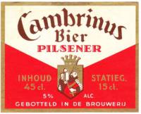 Cambrinus Brouwerij (Etten), Bier Pilsener
