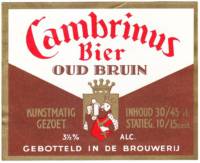Cambrinus Brouwerij (Etten), Bier Oud Bruin
