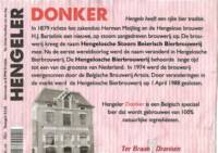 Buitenlandse bieren voor Nederlandse markt (etiket Nederlandse plaatsnaam), Hengeler Donker