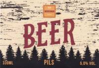 Buitenlandse bieren voor Nederlandse markt (etiket Nederlandse plaatsnaam), Woodsman Beer Pils