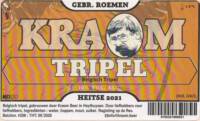 Kraom Beer, Tripel Belgisch Tripel