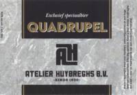 Buitenlandse bieren voor Nederlandse markt (etiket Nederlandse plaatsnaam), Atelier Huybreghs B.V. Quadrupel
