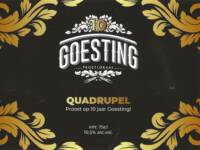 Buitenlandse bieren voor Nederlandse markt (etiket Nederlandse plaatsnaam), Goesting Quadrupel