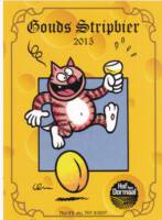 Buitenlandse bieren voor Nederlandse markt (etiket Nederlandse plaatsnaam), Gouds Stripbier 2015