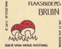Buitenlandse bieren voor Nederlandse markt (etiket Nederlandse plaatsnaam), Flaasbloems Bruin
