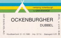 Buitenlandse bieren voor Nederlandse markt (etiket Nederlandse plaatsnaam), Ockenburgerher Dubbel
