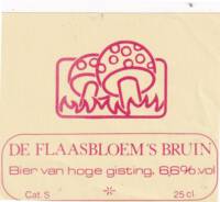 Buitenlandse bieren voor Nederlandse markt (etiket Nederlandse plaatsnaam), De Flaasbloem's  Bruin