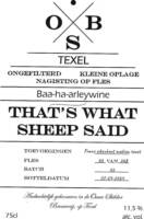 Ouwe Skilder Brouwerij, That's What Sheep Said