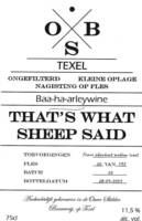 Ouwe Skilder Brouwerij, That's What Sheep Said