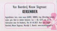 De Brakkerij, Nieuw Slagmaat Kersenbier