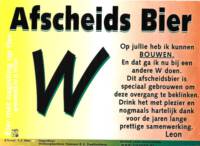Ge&iuml;mporteerd buitenlands bier - Nederlandse importeur en NL opmaak, Afscheids Bier W