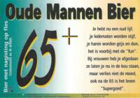 Ge&iuml;mporteerd buitenlands bier - Nederlandse importeur en NL opmaak, 65+ Oude Mannen Bier