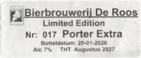 Bierbrouwerij De Roos Anno 1877, Porter Extra
