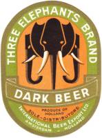 De Drie Hoefijzers, Three Elephants Brand Dark Beer