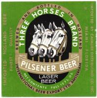 De Drie Hoefijzers, Three Horses Brand Pilsener Beer Lager Beer