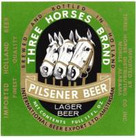 De Drie Hoefijzers, Three Horses Brand Pilsener Beer Lager Beer