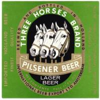 De Drie Hoefijzers, Three Horses Brand Pilsener Beer Lager Beer