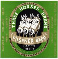 De Drie Hoefijzers, Three Horses Brand Pilsener Beer Lager Beer