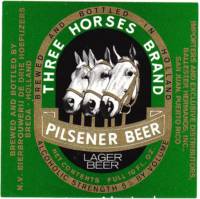 De Drie Hoefijzers, Three Horses Brand Pilsener Beer Lager Beer