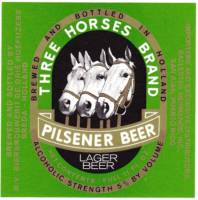 De Drie Hoefijzers, Three Horses Brand Pilsener Beer Lager Beer