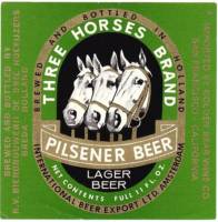 De Drie Hoefijzers, Three Horses Brand Pilsener Beer Lager Beer