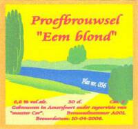 Brouwerij Eembier, Proefbrouwsel Eem Blond