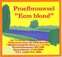 Brouwerij Eembier, Proefbrouwsel Eem Blond