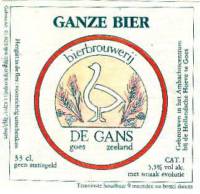 Bierbrouwerij de Gans, Ganze Bier