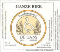 Bierbrouwerij de Gans, Ganze Bier